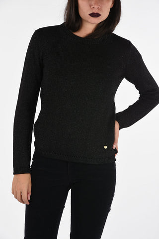 ARMANI JEANS Crewneck Glittered Sweater