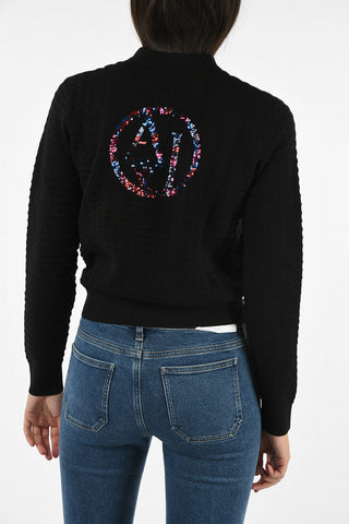 ARMANI JEANS Sequined Cardigan