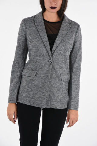 ARMANI JEANS Knitted Single Breasted Blazer