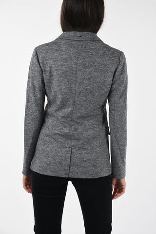 ARMANI JEANS Knitted Single Breasted Blazer