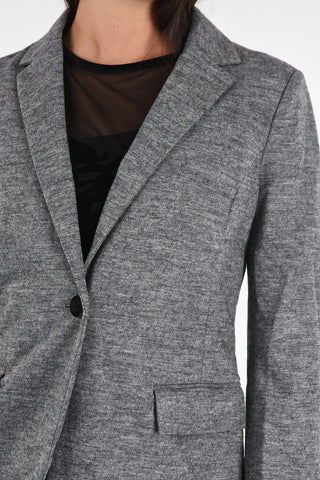 ARMANI JEANS Knitted Single Breasted Blazer