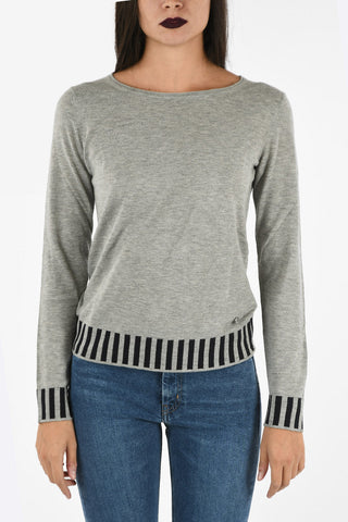 ARMANI JEANS Sweater with Striped Waist