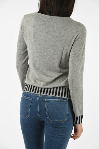 ARMANI JEANS Sweater with Striped Waist