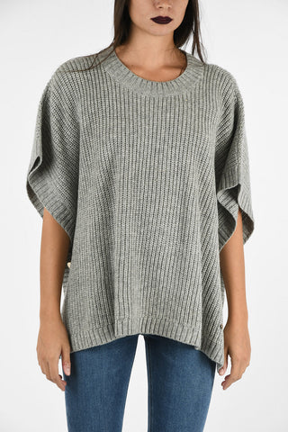 ARMANI JEANS Asymmetrical Aran Sweater