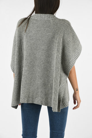 ARMANI JEANS Asymmetrical Aran Sweater