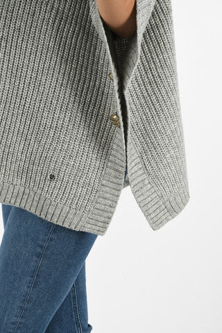 ARMANI JEANS Asymmetrical Aran Sweater