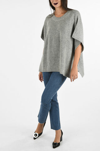 ARMANI JEANS Asymmetrical Aran Sweater