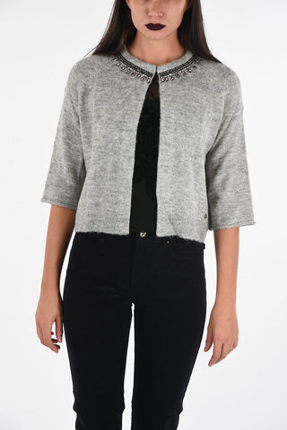 ARMANI JEANS Cardigan with Jewel Neck