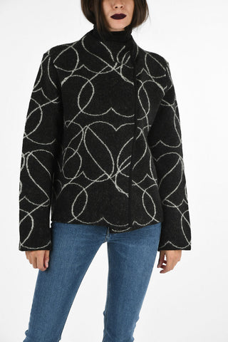 ARMANI JEANS Wool Embroidered Coat