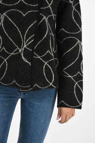 ARMANI JEANS Wool Embroidered Coat