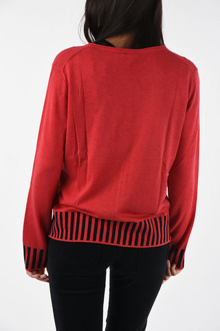 ARMANI JEANS Cardigan with Striped Waist