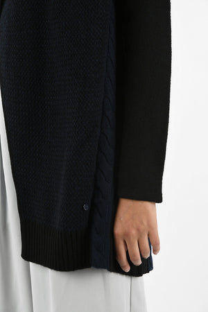 ARMANI JEANS Wool Blend Maxi Cardigan