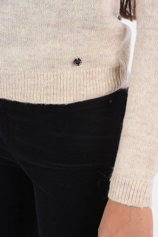ARMANI JEANS Crewneck Sweater with Jewels