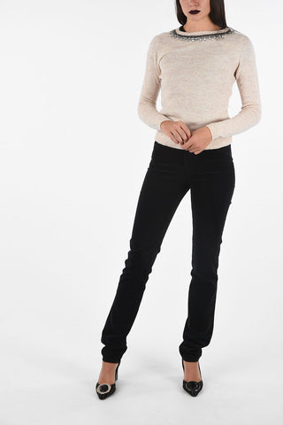 ARMANI JEANS Crewneck Sweater with Jewels