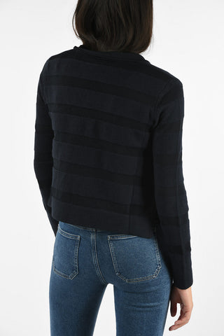 ARMANI JEANS Cardigan a Righe con Fiocco