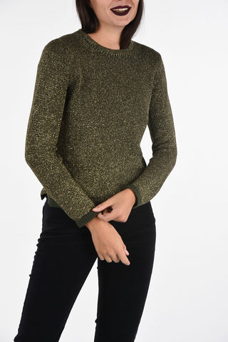 ARMANI JEANS Crewneck Glittered Sweater
