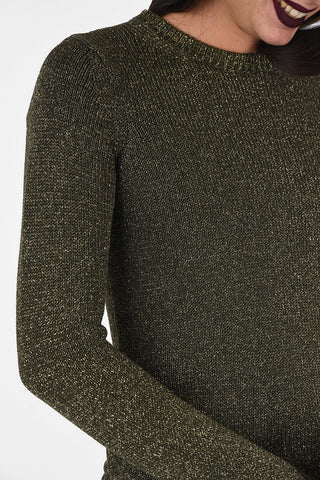 ARMANI JEANS Crewneck Glittered Sweater