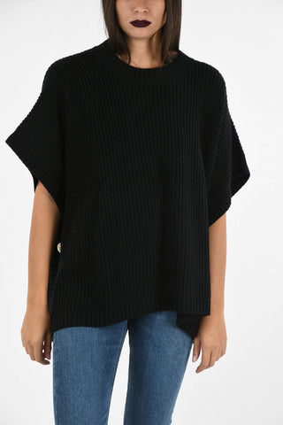 ARMANI JEANS Asymmetrical Aran Sweater