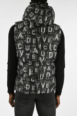 All Over Logo Sleeveless MV004 PRINT Down Jacket