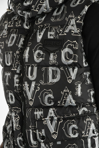 All Over Logo Sleeveless MV004 PRINT Down Jacket