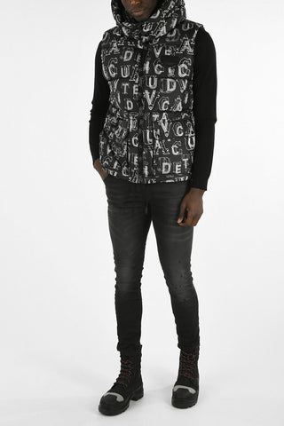 All Over Logo Sleeveless MV004 PRINT Down Jacket