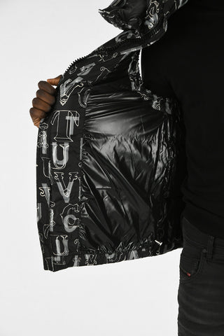 All Over Logo Sleeveless MV004 PRINT Down Jacket
