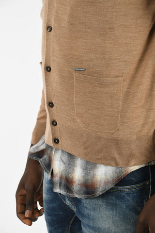 Wool V-Neck Cardigan
