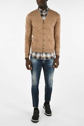 Wool V-Neck Cardigan