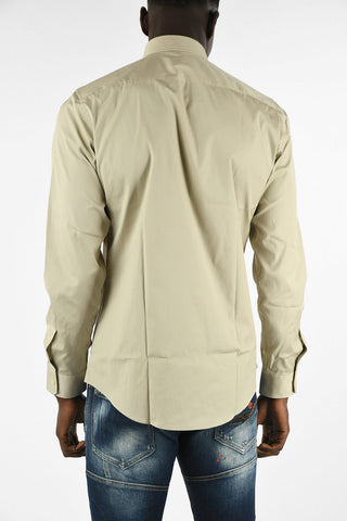 Spread Collar Popeline Shirt