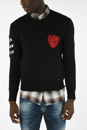 Crew-Neck Sweater with Embroidery
