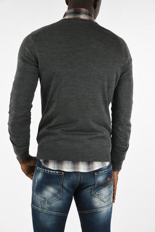 Wool V-neck Sweater