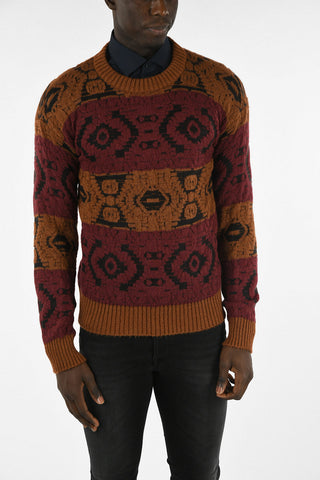 Crochet Crew-Neck Sweater