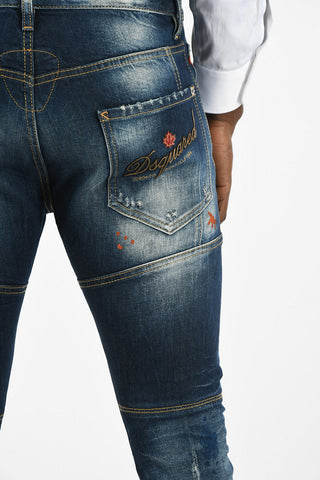 16cm Stonewashed TIDY BIKER Jeans