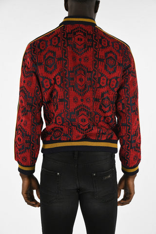 Bomber Hopsack con ZIp Frontale