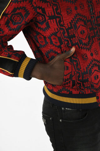 Bomber Hopsack con ZIp Frontale