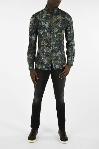 Classic Collar Print Shirt