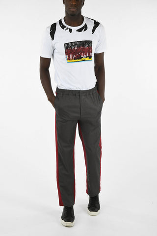Drawstring Piping Pants
