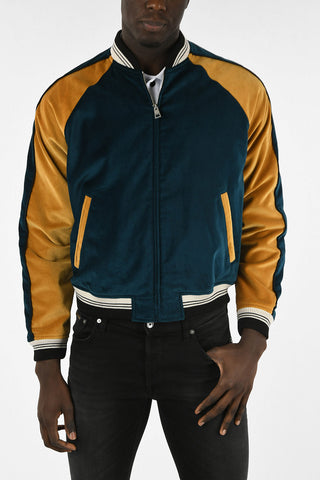 Full Zip Velvet Bomber