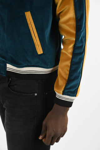 Full Zip Velvet Bomber