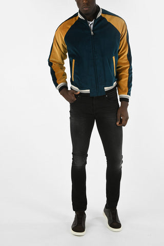 Full Zip Velvet Bomber