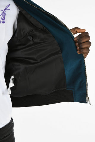 Full Zip Velvet Bomber