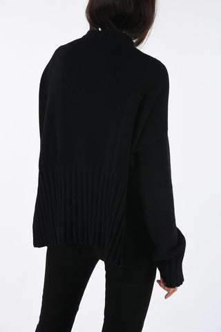 Wool and Cahsmere LINKED Oversized Crewneck Sweater