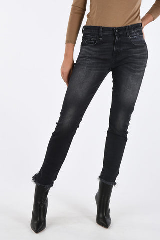 Jeans Stonewashed BOY SKINNY con Orlo Sfrangiato