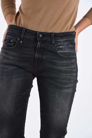 Jeans Stonewashed BOY SKINNY con Orlo Sfrangiato