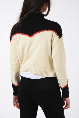 maglia girocollo in cashmere