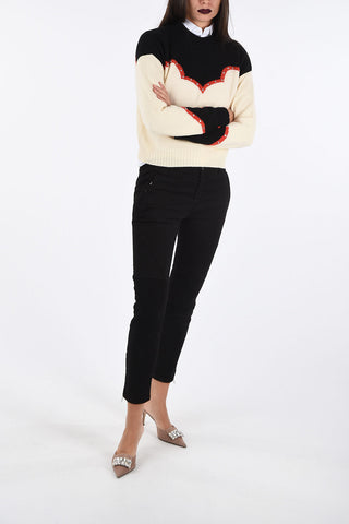 maglia girocollo in cashmere