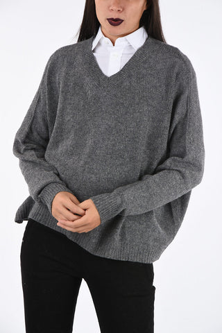 V neck Flared Sweater