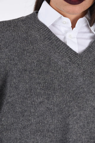 V neck Flared Sweater