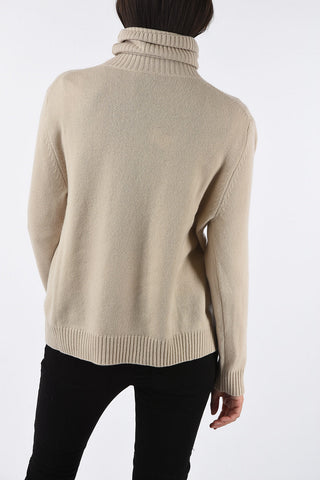 cashmere turtle-neck sweater