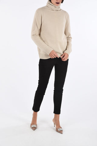 cashmere turtle-neck sweater